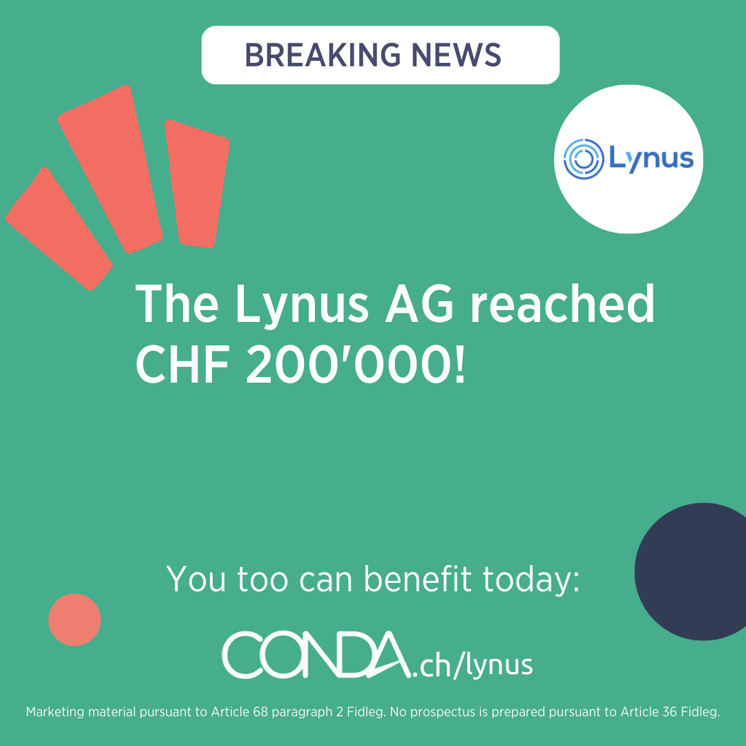 What A Success Lynus Reached Chf 200 000 Conda Schweiz