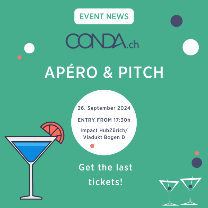 Our third "Apéro & Pitch" Event is fast approaching - on 26.09.2024!