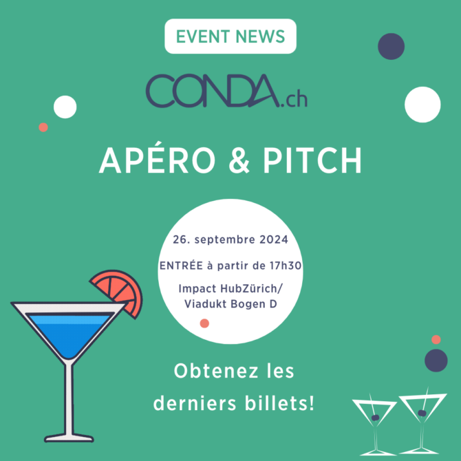 Notre troisième "Apéro & Pitch" approche à grands pas - le 26. septembre 2024!