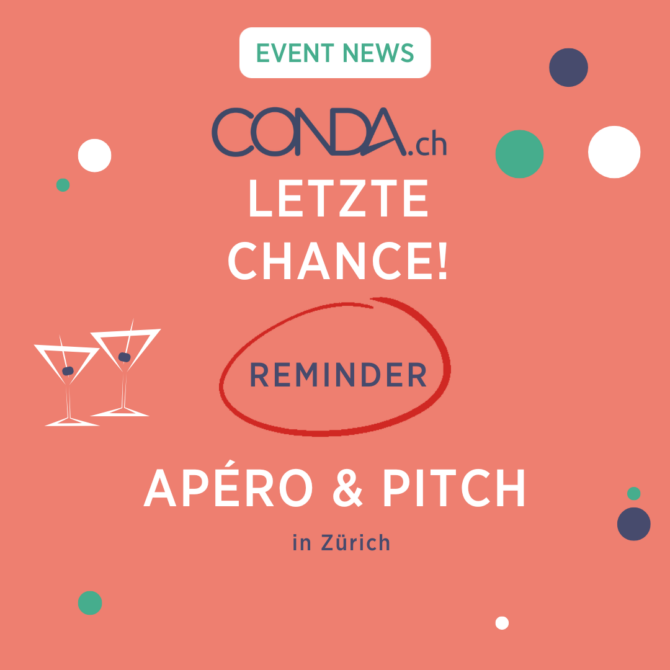 Reminder: Apéro & Pitch Event – 26. September 2024