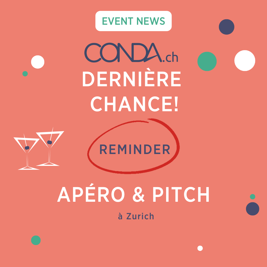 Reminder: Apéro & Pitch Event - 26 septembre 2024