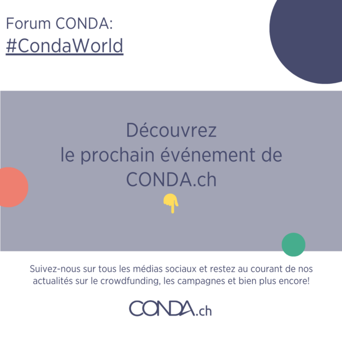 Découvrez le prochain événement de CONDA.ch