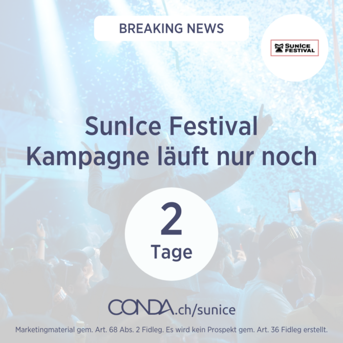 Jetzt schnell handeln – Nur noch 2 Tagen, um Mitinhaber von SunIce zu werden ⌛