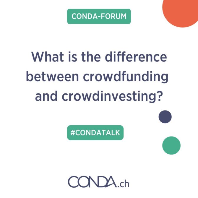 main difference between crowdfunding and crowdinvesting