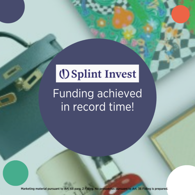 Great success: Splint Invest reaches funding goal in no time!