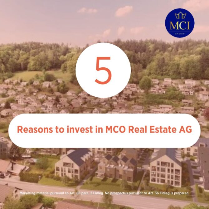 5 reasons to invest in MCO Real Estate AG 🏡 Why your investment in MCO Real Estate AG is a smart decision: