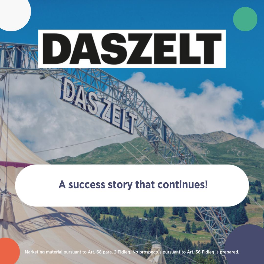 DAS ZELT - A success story that continues!